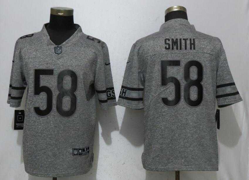 Nike Bears 58 Roquan Smith Gray Gridiron Gray Vapor Untouchable Limited Jersey,We sell and wholesale Nike Bears 58 Roquan Smith Gray Gridiron Gray Vapor Untouchable Limited Jersey on line form chian!